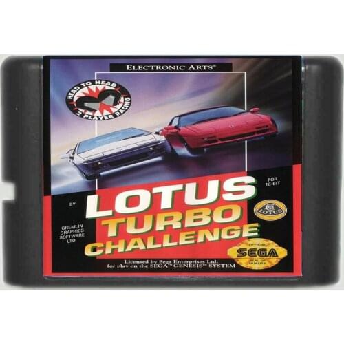 Lotus Turbo Challenge 16 bit MD Game Card For Sega Mega Drive For Genesis