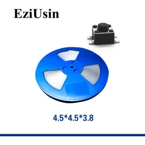 2000pcs In Tape One Reel TS-C015 Micro Switch 4.5*4.5*3.8 Tactile Tact Push Button SMT 4.5x4.5 keyboard Switches