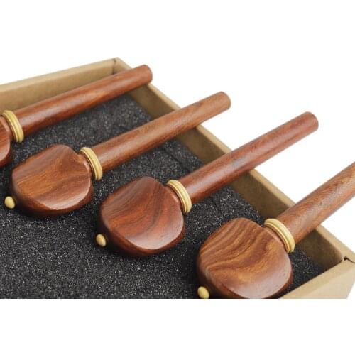 4 Pieces Wood Cello Tuning Pegs 4/4 Full Size Cello Musical Accessories