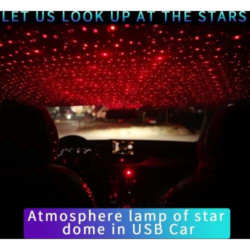 Car Atmosphere lamp car roof lights interior lights rotate ambient lights Star light Car door light for mercede benz