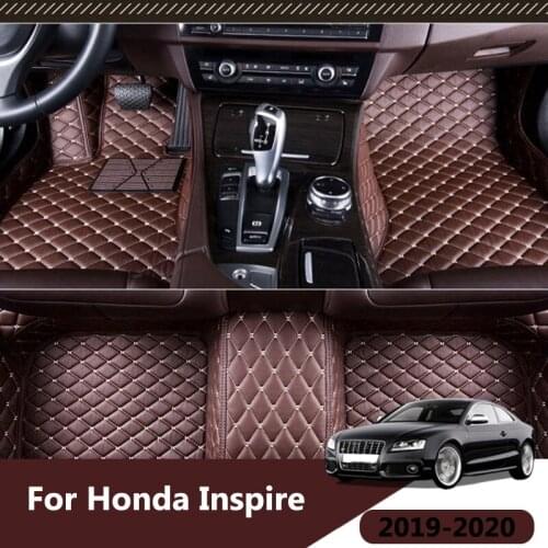 Car Floor Mats For Honda Inspire 2019 2020 Carpets Auto Styling Interiors Accessories Car Protect Custom Waterproof Decor Rugs