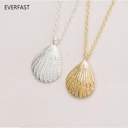 Wholesale 10pc Well Defined Shell Pendant Necklace Charm Chain Fashion Sailor Jewelry Women Girls Factory Price