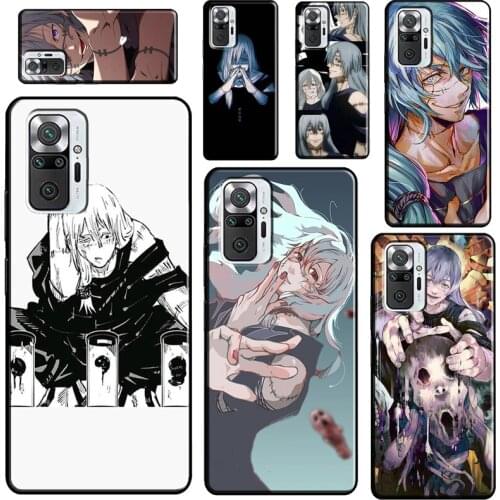 Mahito Jujutsu Kaisen Anime For Xiaomi Redmi Note 10 Pro 7 8 9S 8T Note 9 Pro Case For Redmi 9C 9T K40 9A Back Cover