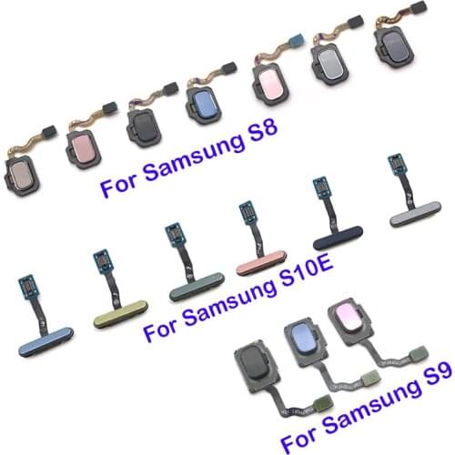 New Home Button FingerPrint Touch ID Sensor Flex Cable Ribbon For Samsung Galaxy S8 S9 S10e Home Key Cable Flex