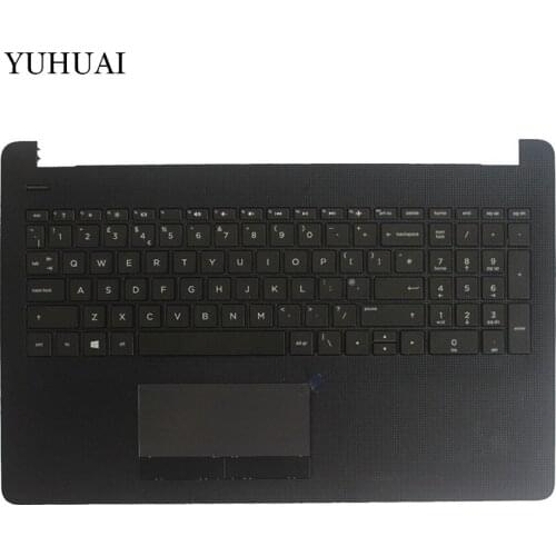 UK black laptop keyboard for HP 15-bs191OD 15-bs192OD 15-bs193OD 15-bs194OD with Palmrest Upper Cover without touch