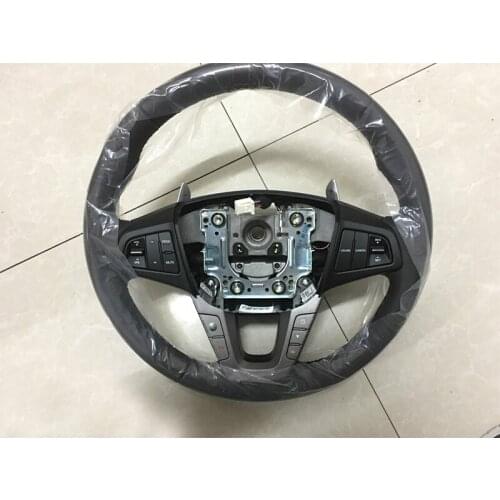 For Hyundai Mistra Leather Steering Wheel With Paddle Shift Cruise Bluetooth Button