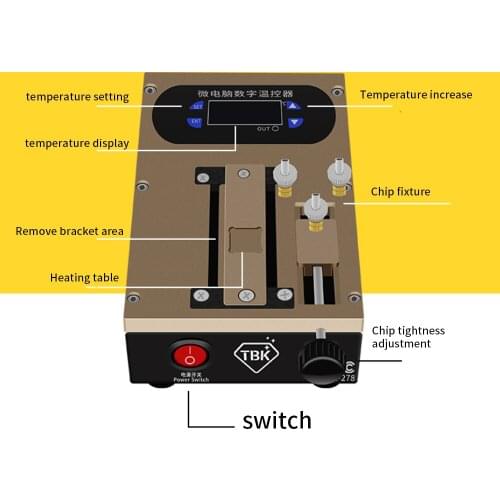 Upgraded version of two-in-one bracket disassembly machine CPU smart desoldering station mobile phone screen bracket separation