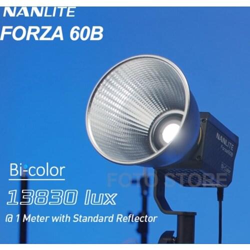 Nanguang Nanlite Forza60B 60w LED Light Bi-color 2700K-6500K Video Light Professional Studio Strobe Flash Lamp lighting 60w