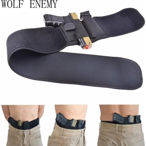 Vapanda Neoprene Men/Women Belly Band Concealed Gun Pistol Holster Right/Left Hand For Glock 17,19 ,Ruger LCP