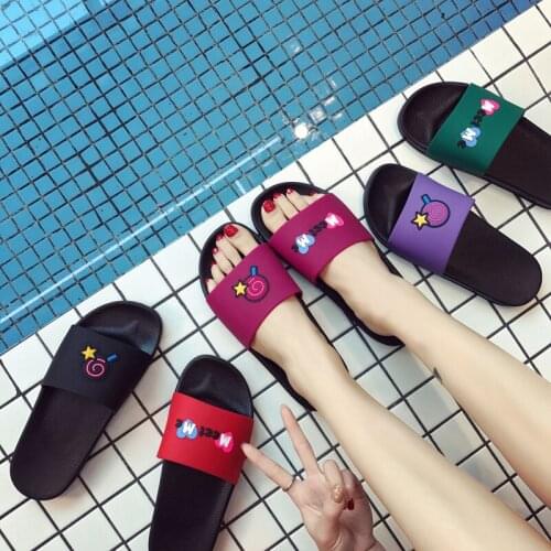 2021 new couple slippers summer home household non-slip sandals and women bathroom bath cute sandals men outdoor sandals