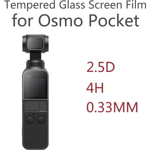 OSMO Pocket 2 Screen Film Tempered Glass Screen Protector Film+TPU Lens Film for DJI Pocket 2 Accessories