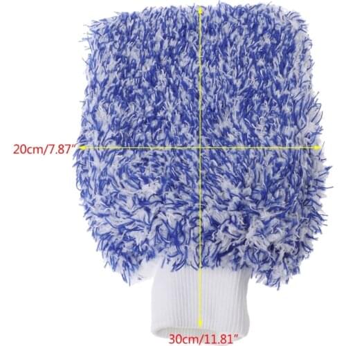 Car Care Glove Plush Soft Microfibre Wash Mitt Microfiber Car Cleaning Detailing