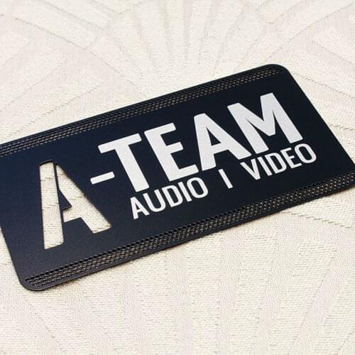 Personalized auspicious clouds cutout quality stainless steel business metal card