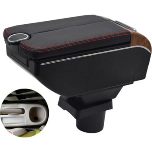 For VIOS Armrest Box Double doors open 7USB interface Centre Console Storage Box Arm Rest Car accessories armrests