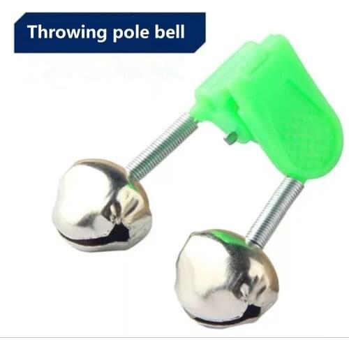 5pcs/lot Fishing Bite Alarms Outdoor Metal Tip Clip For fishing rod Simple double ring sea fishing bell alarm Fishing Tackle