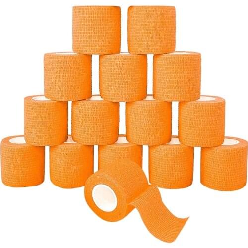 Athletic Elastic Cohesive Bandage 2 Inch X 5 Yards for Sports Injuries Treatments and Recovery First Aid Vet