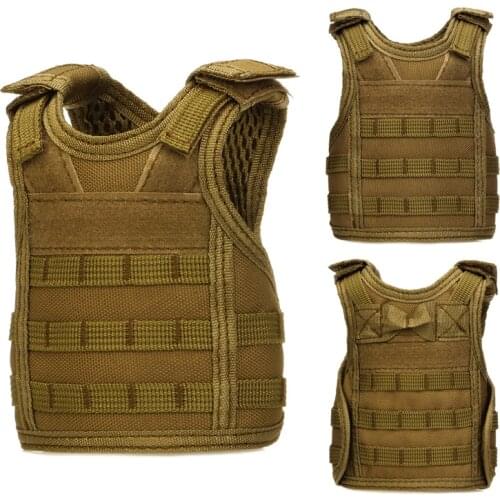 Tactical Beer Bottle Cover Military Mini Beer Vest Canned Drink Beer Vest Personalized Molle Bar Decor Vest Adjustable Shoulder