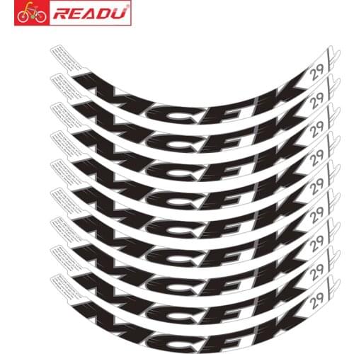 READU bicycle stickers MTB MCFK 29 inch mountain bike wheel set stickers UV transparent bottom