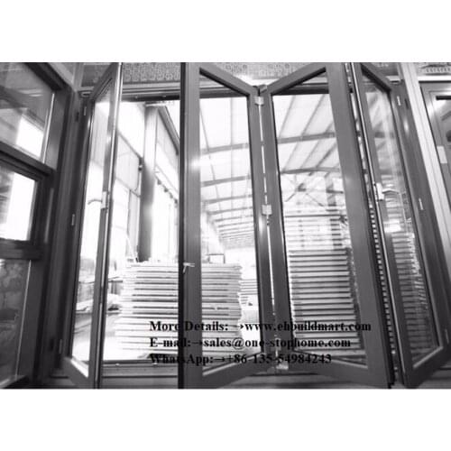 External aluminum laminated bi-fold door/folding door panel,Outdoor Dividers Soundproof bi fold door,sliding door,indoor doors
