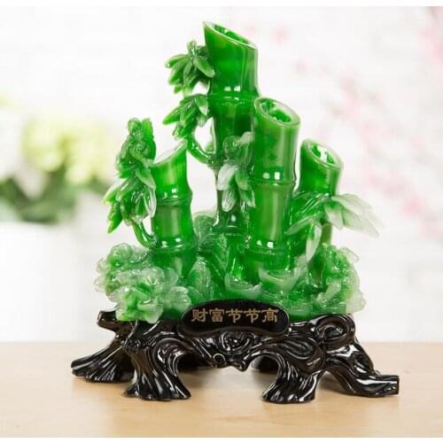 High wealth Tavern living room Wangcai Modern simplicity Bamboo home Arts wild animal crafts Home Decoration Statue Sculpture
