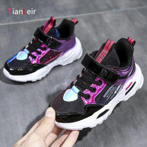 High Quality New Children Shoes Breathable Comefortable Kids Sneakers For Girls Fashion PU Leather Casual Shoes Chaussure Enfant