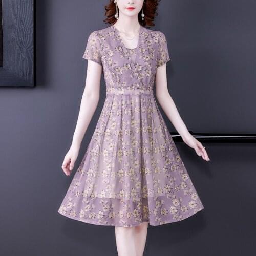 Summer Vintage Casual 5XL Plus Size Sundress Women Floral Chiffon Beach Midi Sequins Dresses 2021 Elegant Bodycon Party Vestidos