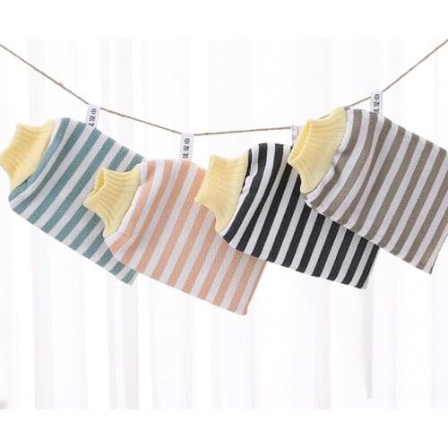 1PCS Bath Shower Glove Wash Skin Back Scrub Exfoliating SPA Massage Mitt Washcloth Body Scrubber Rubbing Towel Glove