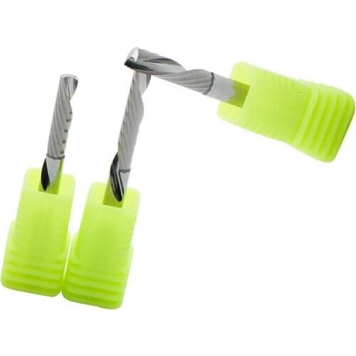 10pcs SHK 4mm*28mm AAA Left Spiral milling cutter down cut one Flute router bit CNC end mill carbide milling cutter