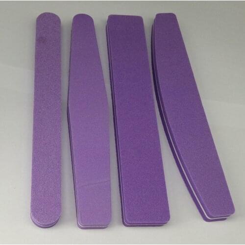 4pcs Nail File Buffer Styling Nail Tools Sponge Diamond Rubbing Polished Surface Nail Buffer 4 shape Free Shipping Purple