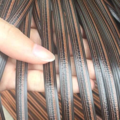 8mm 500g PE Gradient Flat Synthetic Rattan Material DIY Weaving Plastic Vine Rope Knit Repair Chair Table Basket Furniture Decor
