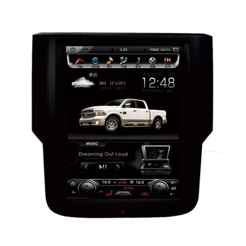 Android 9 Tesla Style 4gb+64g Player GPS Stereo Navigator For Dodge RAM 2014-2015-2016-2017-2018 Radio Head Unit Wifi Player