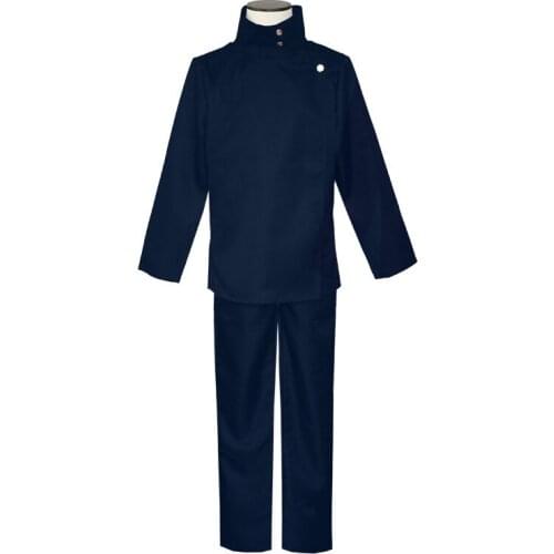 Anime Jujutsu Kaisen Fushiguro Megumi Cosplay Costumes Top Pants Halloween Party Uniform Set with Wigs for Halloween Carnival