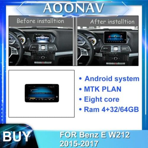 2din android car radio for-Benz E W212 2015-2017 multimedia player car stereo autoradio touch screen GPS navigation head unit