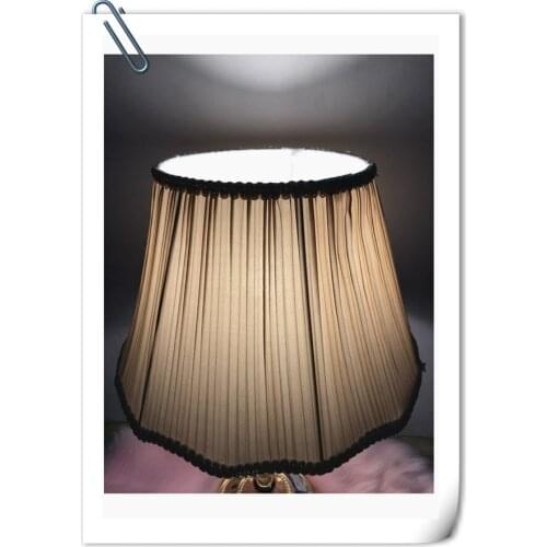 Free shipping Lamp cover solid color Textile Fabrics Fashionable Decorative E27 table lamp shade for bedroom