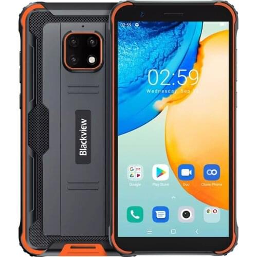 Blackview BV4900 Pro Smartphone 5.7" IP68 4GB 64GB Octa Core Android 10 13.0MP 5580mAh NFC 4G LTE Rugged Waterproof Mobile Phone