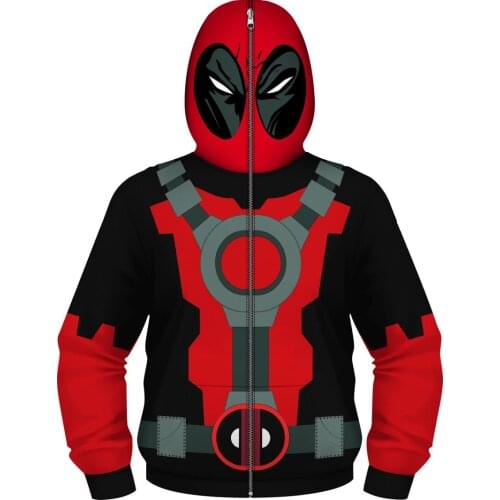 2021 New Winter Autumn Spring Boys Girls Hoodies Children Jackets Zippers Hooded Cosplay Costume Outwear