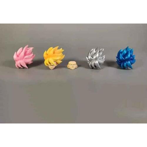 Demoniacal Fit SHF GOKu 2.0 action figures toys Class E summer 1/12 wukong 2.0 yellow pink blue silver hair head accessories Toy