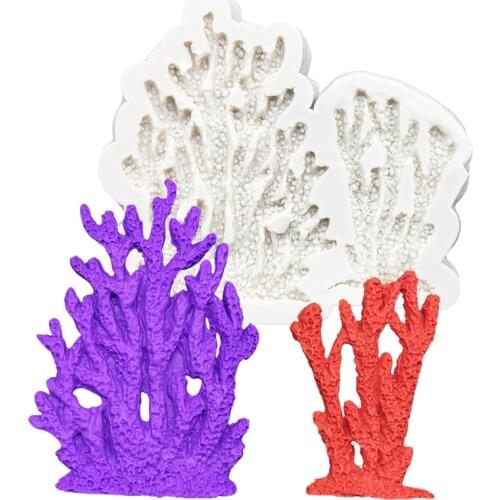 Coral Silicone Cake Baking Mold Sugarcraft Chocolate Cupcake Resin Tools Fondant Decorating Tools