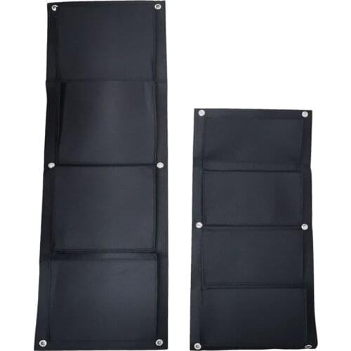 Plant Grow Bags Storage Bag for Vegetable Flowers Strawberry Yard Gardening 4 Pockets Three-Dimensional Planting Hanging Bag