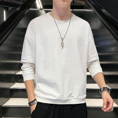 Fashion Pullover 2021 Autumn Causal Loose Sweatshirt Jumpers Soft Men Soild Color Male Brand High Quality Hip Hop Sweatshirt 6XL