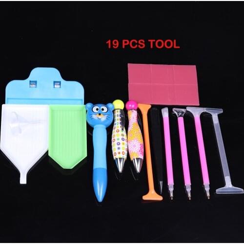 New 5D diamond painting box accessories tools kit for diamond embroidery accessories art supplies storage box funnel clay trays