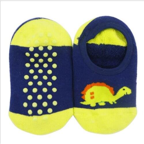 Four Seasons baby cartoon boat socks cotton non-slip floor early education toddler socks candy color children footwear