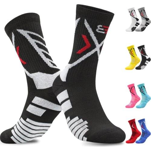 Professional Sports Socks Outdoor Performance Elite Basketball Fitness Running Cycling Athletic Compression Crew Socks Men Boy