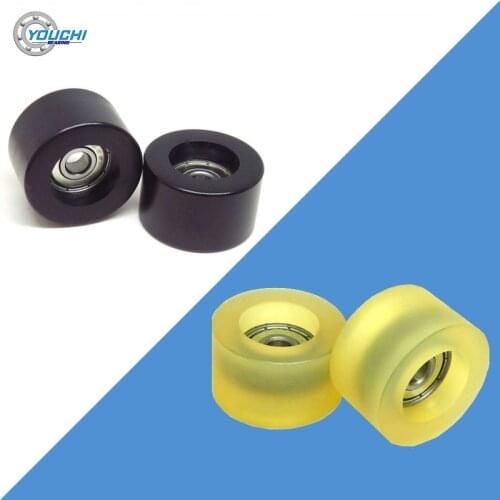 OD 30mm Nylon & PU Coated Rollers With 626 Bearing 6x30x18mm Plastic Bearings Rubber Pulley Sliding Doors & Windows Guide Wheel