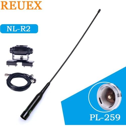 Nagoya NL-R2 Dual Band Car Mobile Radio Antenna 5m RC-5MS Super Gainer Coaxial Cable PL259 RB-400 Clip Mount Bracket