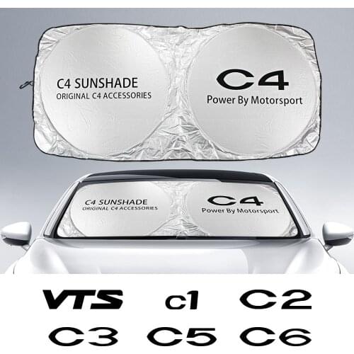 Car Windshield Sun Shade Cover For Citroen C4 C3 C5 C6 C1 VTS C-ELYSEE ​JUMPY NEMO Anti UV Sun Visor Protector Auto Accessories