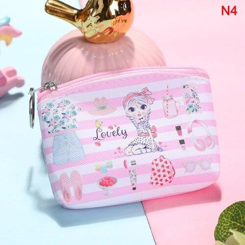 1PCS Women Mini Wallets Cute Card Holder Ladies Key Money Bags For Girls Purse Female Kids Children Pouch Cartoon Coin Purses