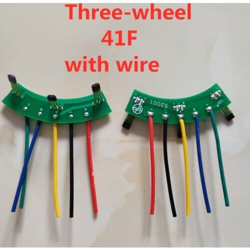 3pcs three-wheeled electric vehicle Hall plate Hall element circuit board 3144 41F 413 43F with wire Hall PCB Board