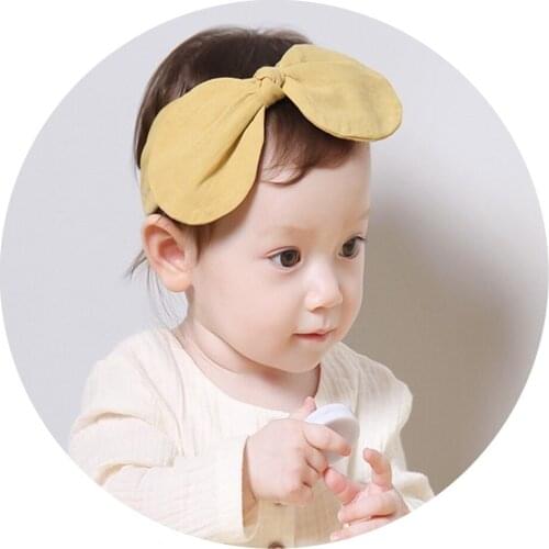 5pcs/lot Baby Headband Turban Nylon Headbands For Girls Bows Newborn Elastic Hair bands Toddler Baby Girl Hair Accessories New