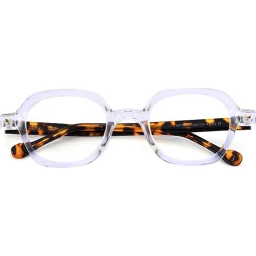 Acetate Retro Handmade Glasses Frame Women Men Optical Fashion Computer Eyewear 50157